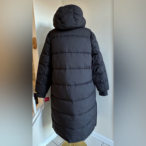 NWT London Fog Black Long Puffer Coat - X-Large - Picture 9 of 16